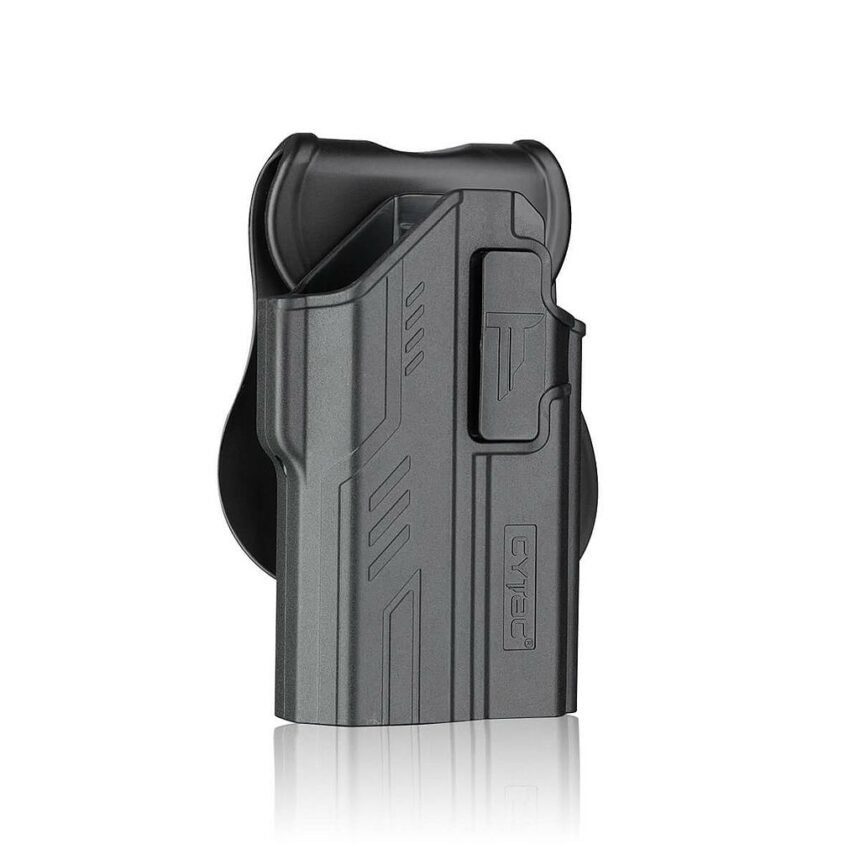 Étui De Ceinture Noir Pour Pistolet - Glock 17, 22, 31 - Main Droite